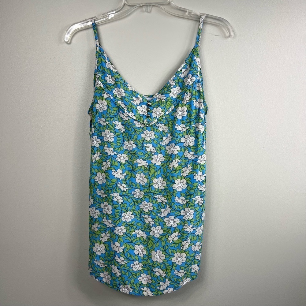 CABI floral print sleeveless camisole Sz S